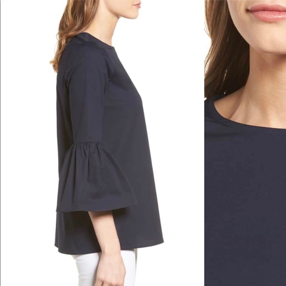 Gibson bell sleeve cotton shirt - Picture 7 of 8